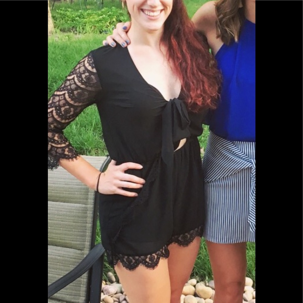 M black lace jumper
